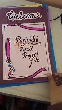 Retail project file Class 10th🔥 #class10 #books #boardexam #education #upsc #project #retail