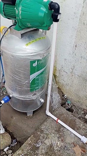 water pump w/ pressure tank installation #plumbing