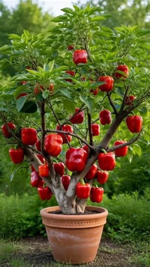 🔥 From Tiny Sprout to a Huge Bell Pepper Plant in Seconds! 🌱🫑#bellpeppers #shorts #viral