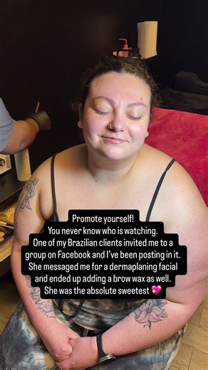 Word of mouth and your own promotion will always be your biggest advertisement 😌💪🏾 #fyp #toledo #esthetician #advertising #promo