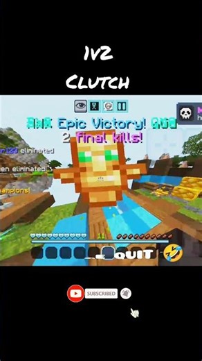 The Ultimate 1v2 Bedwars Clutch!