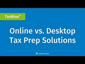 TaxWise Online vs. Desktop Tax Prep Solutions
