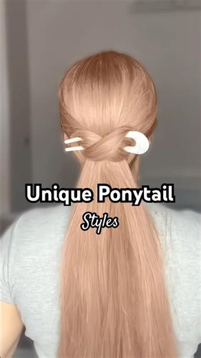 Unique Ponytail Styles:Elevate your everybody look😍 #hairstyle #ponytail #viralvideo #shorts