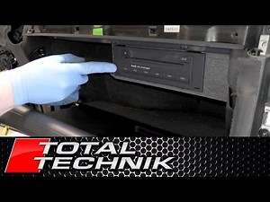 How to Remove CD Changer (Glove Box/Compartment Model) - Audi A4 S4 RS4 - B6 B7 - TOTAL TECHNIK