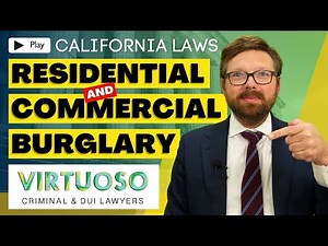 🔎 California Burglary Laws Explained: First vs. Second Degree Burglary