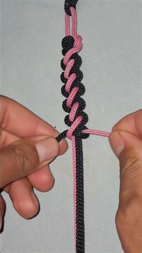 Beautiful Bracelet Made with Just Thread and Hands #diy ##youtubeshorts