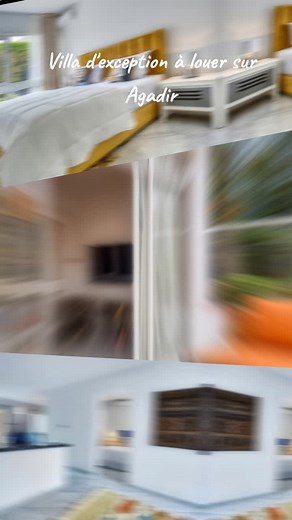 Découvrez cette villa de luxe d’exception, située dans un quartier paisible à seulement 10 minutes à pied des magnifiques plages d’Agadir. Cette propriété élégante allie confort moderne et charme traditionnel pour offrir une expérience de vie inoubliable.Grand Séjour : Un espace spacieux, parfait pour se détendre, avec une salle à manger élégante, un salon TV confortable et un petit salon. Ce dernier peut également servir de chambre supplémentaire avec un lit de 90×200 cm. Salons Marocains : Un 