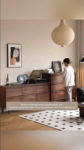 Solid Walnut Dresser: Mid-Century Luxury #WalnutDresser #MidCenturyModern #BedroomFurniture