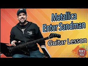 Enter Sandman" Beginner Guitar Tutorial | Metallica