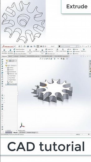Solidworks basic quick tutorial: exercise 99#shorts