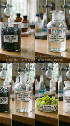 Oil of vitriol , Black vitriol, Uranvitriol Samples 😊 !! #vitriol