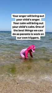 Follow @theconsciousparentinghub for more insightful parenting guidance. Ever noticed how your calm presence affects your child’s behavior? 🌟 Research shows that children mirror their parents’ emotions, making a composed approach key to fostering emotional regulation. Working on your triggers is essential for fostering a calmer parenting approach. 🔄 Start by identifying your triggers and understanding their underlying causes. Practice self-awareness techniques like mindfulness and deep breathi