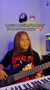 2 praise basslines "patterns" for every bass player 🔥🎸 #reels #basslady #bass #basslessons #basstutorial Credit to the band 👍 | BassLady
