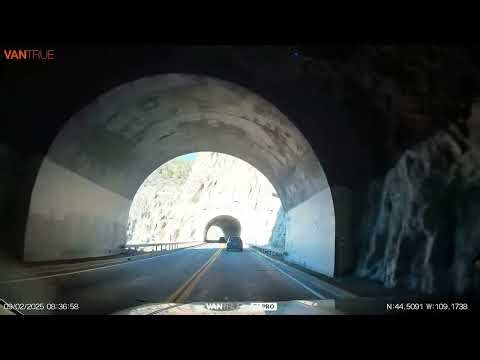 Driving in Yellowstone National Park part 1