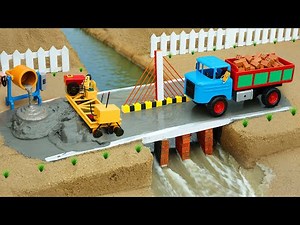 DIY Mini Truck to Build Overpasses with Bricks and Concrete | Science Project on Concrete Leveler