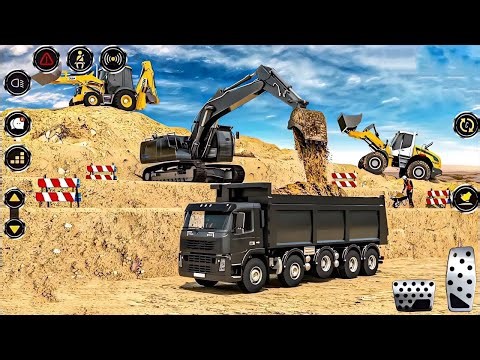 🚨 JCB City Road Construction Simulator 3D🚧 - Android Gameplay