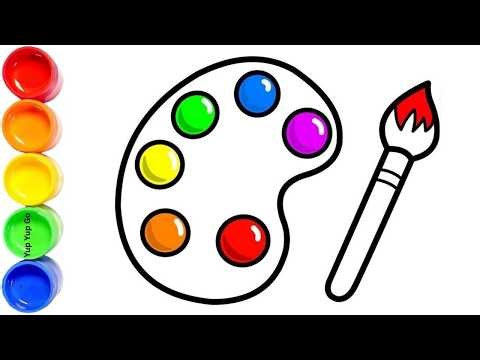 🎨🌈 Draw Color Palettes for Kids | Learn Colors Fun ✏️ | Kids Songs & Rhymes 🎵 | Yup Yup Go 👶