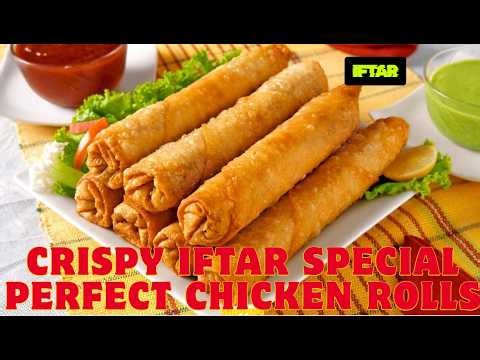 Ramzan Special Chicken Spring Rolls | Crispy & Easy Iftar Recipe | رول سموسہ بنانے کا آسان طریقہ