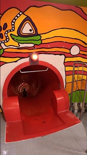 Flying Through a Rainbow Water Slide