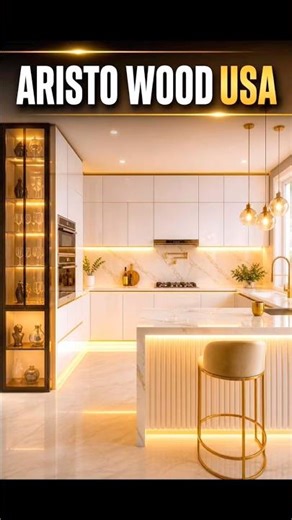 Modern Luxury Kitchen Tour | Aristo Wood USA#interiordesign#kitchen #custom#home