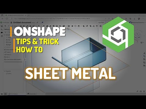 Onshape How To Sheet Metal