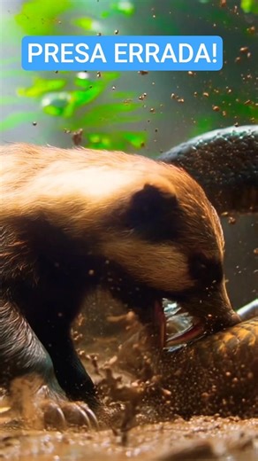 A mamba atacou o animal errado 😳🐍