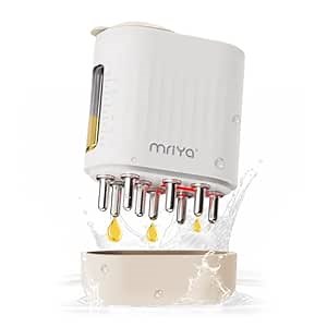 mriya 2 in 1 Electric Hair Treatment Applicator and Massager Brush for Hair Growth, Essential Oil and Serum Application