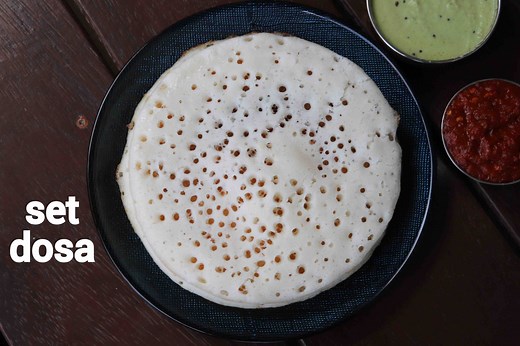Set Dosa Recipe | Hotel Style Super Soft Sponge Dosa