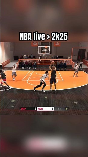 NBA live better than 2k25 😂🔥 #nbalive19 #2kcommunity #shorts