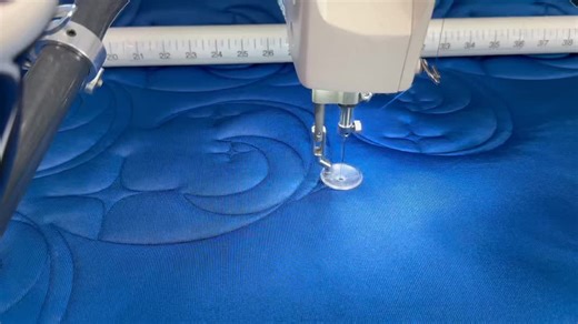 Cheme's Crafty Corner | Longarm Quilter on Instagram: "Today I’m stitching out a great design called Starry Sky by Melissa of Sew Shabby Quilting. This “quilt” top is a piece of tricot fabric that is silky smooth (and very large)! There are two layers of poly batting to make the design really pop. On the back is soft flannel in a snowflake pattern. This week I’m frantically trying to get the last eight customer quilts out the door. I also have been prepping all day for my Christmas piano recital