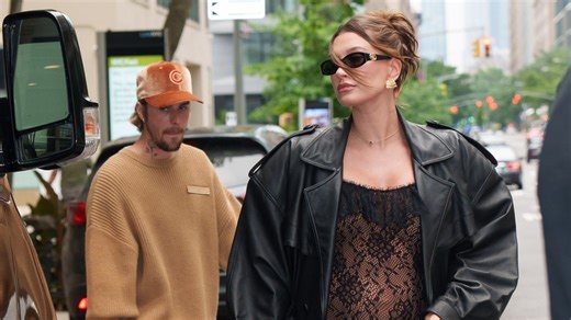 Pregnant Hailey Bieber Flaunts Baby Bump With Justin