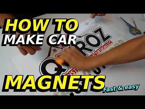 How to make car magnets fast and easy
