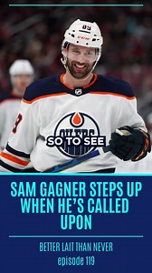Sam Gagner with three goals this season, who would’ve guessed 😳 - More on the Better Lait Than Never Podcast with Baggedmilk | Oilersnation