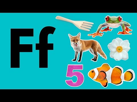 Kids Phonics Alphabet Letters and Sounds | Learn the Letter F | Letter F Vocabulary and Words