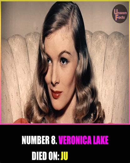 Remembering Veronica Lake, 1940s star with the iconic peek-a-boo look, who died at 50. #reels #reels2025 #veronicalake #alcoholism #alcoholic #hollywood #actress | Unseen Facts Compilations