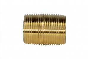 Everflow Supplies NPBR3400 Close Brass Nipple Pipe Fitting with 3/4" Nominal Diameter and NPT Ends