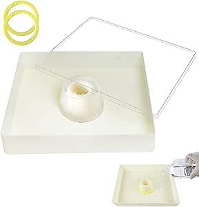 KAGZ Hive Top Bee Feeder with Clear Cover for 10 Frame Beehive, 1.5 Gallons (6L), Anti-Drowning Sponge Rings, Beekeeping Supplies