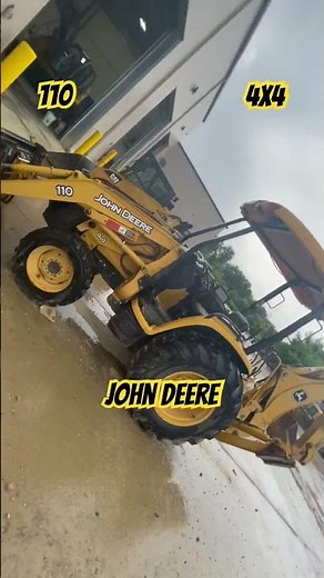 Check out this John Deere 110 Backhoe #deere #farmequipment #construction #heavyequipment