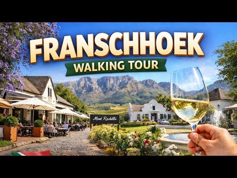 Franschhoek Walking Tour 🇿🇦 | Discover the Most Beautiful Wine Village in South Africa
