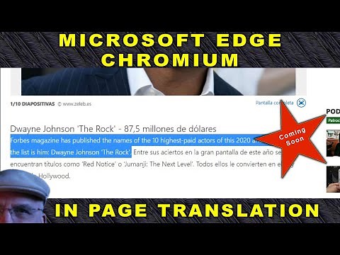 Microsoft Edge Chromium - Translate Selected Text Without Leaving Page.