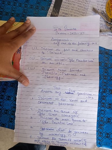 IVth Semester Session - 2023-27  Assignment: Answer any one of ... | Filo