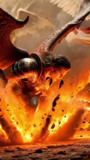Samael Vs St. Michael in first rebellion in heaven #angel #lucifer #St.michael #archangels #heaven