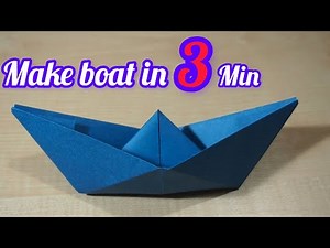 How To Make a Paper Boat That Floats - Origami Boat