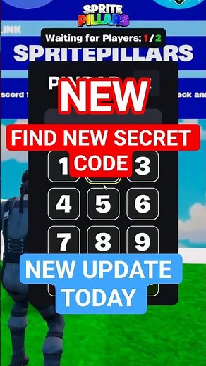 FORTNITE SPRITE PILLARS MAP CREATIVE - FIND SECRETS CODE #shorts #youtubeshorts