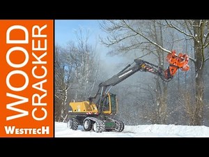 Tree shear WOODCRACKER C350 on Volvo EW160