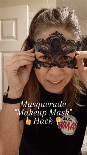 Every time my kids would come to me and say, "Mom, we saw this online. Can we try it?," I was hesitant to say yes because it always ended in disaster. Well, I saw this hack online for a masquerade "makeup mask" hack, and I thought I would give it a try because if it worked out, it would be great for Western Mass Mom Prom tomorrow night. Was it a success or should I have trusted my mama instincts? - Dina | 94.7 WMAS - Springfield, MA