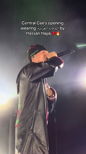 Central Cee Rocks the Moroccan Jelaba in Epic Performance | #fyp #morocco #mawazine