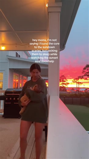 Newborn Sundown Scaries Relief: Sunset Rocking
