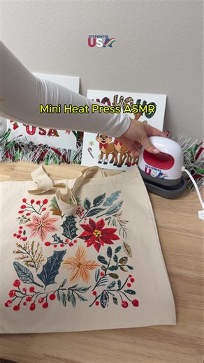 Small press, big satisfaction. 🔥 ASMR made better with DTF Printer USA. #MiniHeatPress #DTFPrinterUSA #ASMRPrinting #PrintSatisfaction #DTFTools