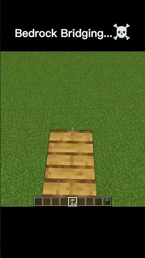 Bedrock Bridging on Java ☠️ #minecraft #shorts